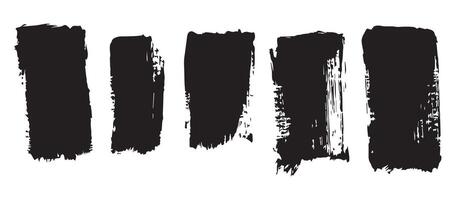 Ink Drop Black Brush Strokes for Art Use vector
