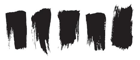 Angular Black Brush Strokes for Layout Flow vector