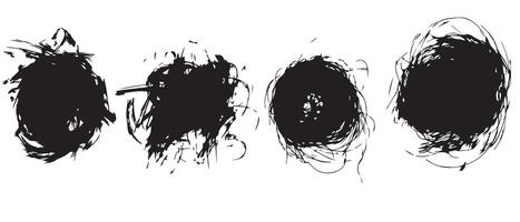 High-Quality Black Ink Splatters for Background Fills vector