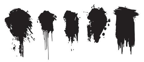 High-Resolution Ink Blot Backgrounds for Design vector