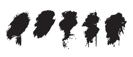 Splashed Black Ink Backgrounds for Web Design vector