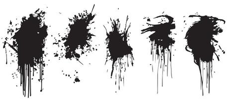 Minimal Ink Splatter Backgrounds for Stylish Design vector