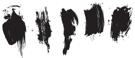 Black Ink Blots and Splatters for Graphic Design vector