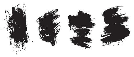 Brush and Splatter Ink Backgrounds for Creativity vector
