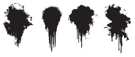 Natural Ink Splatter Backgrounds for Graphic Use vector
