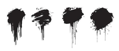 Atmospheric Black Ink Splatters for Web Projects vector