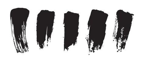 Minimal Texture Black Brush Strokes for Layout Work vector