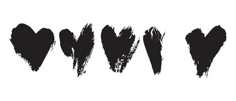 Flawed Black Heart Graphics for Creative Design vector
