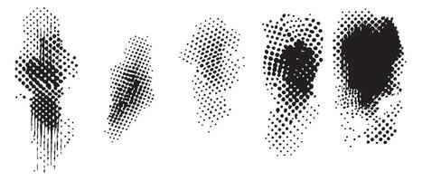 Abstract Monochrome Ink Textures for Backgrounds vector