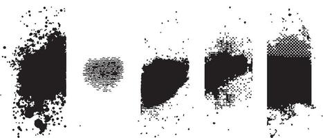 Bold Ink Blot Backgrounds for Posters and Prints vector