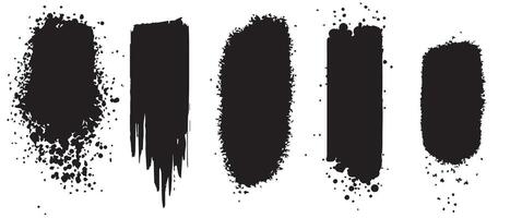 Ink Blot Chaos in Monochrome for Bold Design vector