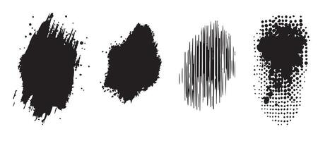 Modern Abstract Ink Blot Backgrounds vector