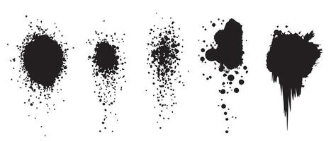 Organic Ink Blots for Graphic Use vector