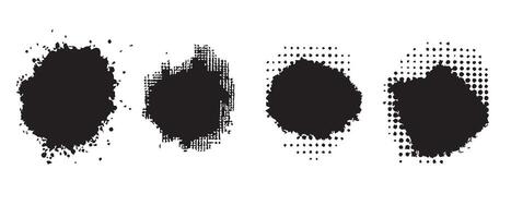 Bold Rorschach-Style Ink Blots for Art vector
