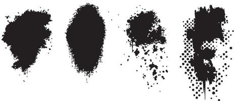 Dirty Ink Blot Textures for Experimental Design vector
