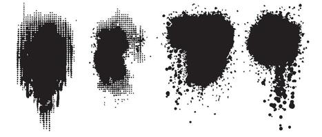 Abstract Ink Cloud Backgrounds in HD vector