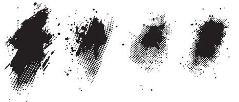 Flowing Ink Blot Forms for Background Design vector
