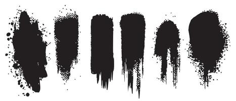 Artistic Chaos in Black Ink for Backgrounds vector