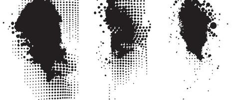 Experimental Ink Blots in Minimal Colors vector