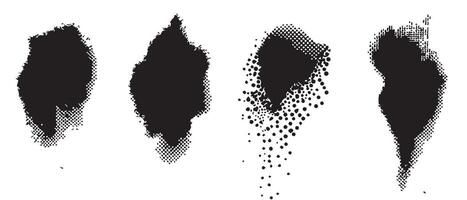 Abstract Spill Ink Textures for Layout Art vector
