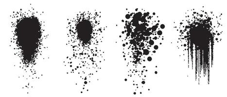 Modern Art Ink Blots in High Resolution vector