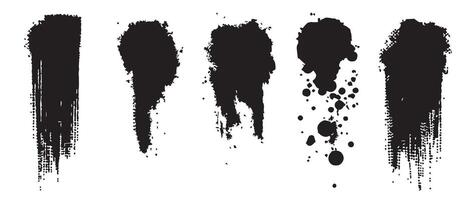 Sharp Edge Ink Marks for High-Quality Use vector