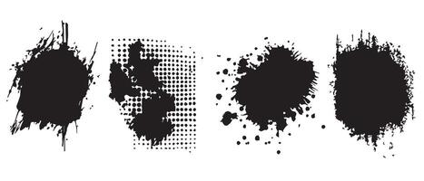 Random Ink Blot Forms for Abstract Layouts vector