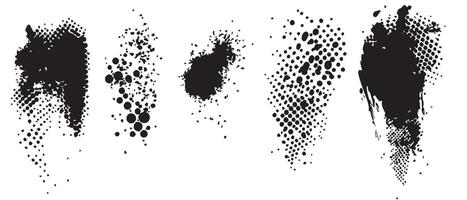 Rugged Ink Stain Textures for Poster Use vector