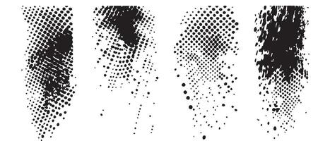 Chaotic Ink Blot Textures for Unique Design vector