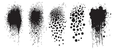 Messy Art Ink Textures vector