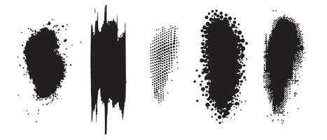 Wet Ink Blot Patterns for Visual Assets vector