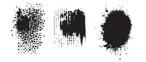 Ink Drip and Drop Backgrounds vector