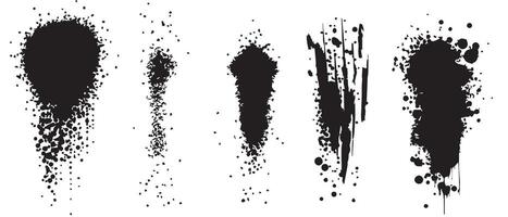 Blurred Ink Blots in Grayscale for Texture vector