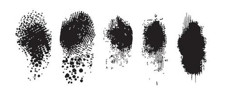 Fragmented Ink Forms for Abstract Projects vector