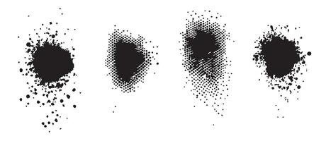 Raw Ink Blot Backgrounds for Artistic Freedom vector