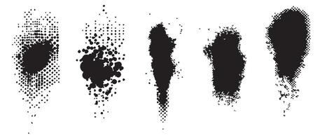 Messy Ink Blot Patterns for Creative Backgrounds vector
