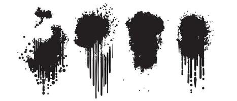Clean High-Resolution Ink Blot Textures vector
