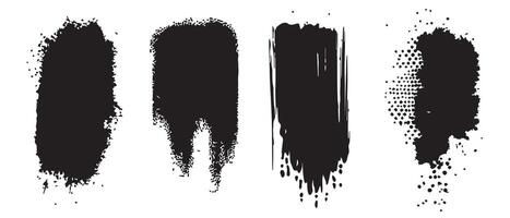 Blotchy Ink Forms for Artistic Prints vector