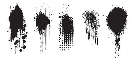 Bleeding Ink Graphics for Print Backgrounds vector