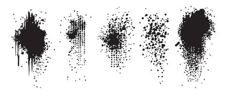 Abstract Fluid Ink Backgrounds in Grayscale vector