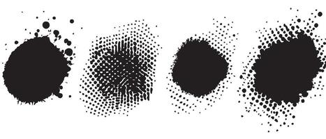 Chaotic Ink Drop Backgrounds for Grunge Art vector
