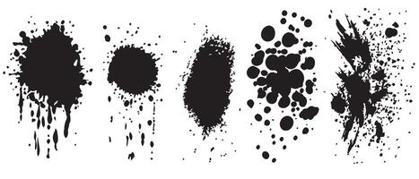 Artistic Ink Spot Backgrounds in High-Def vector