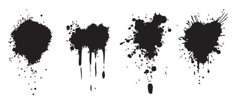 Moody Ink Texture Set for Creatives vector