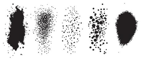 Blended Ink Blots in Grayscale for Posters vector