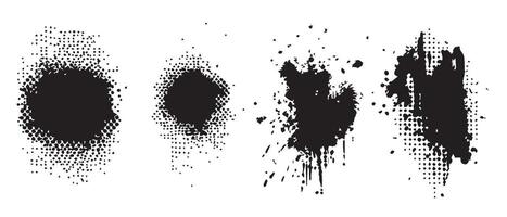 Contrast Ink Smears for Visual Backgrounds vector