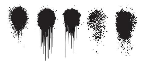Bold Ink Streaks and Blots in High Res vector