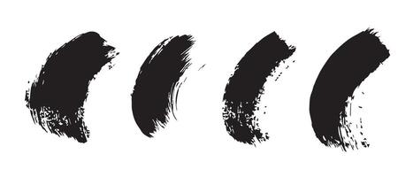 Black Brush Circle Patterns for Grunge Art vector