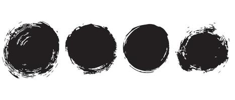 Gritty Ink Circles for Textured Backgrounds vector