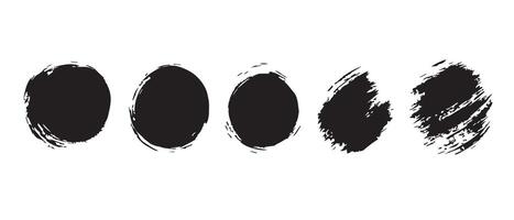 Grunge Texture Rings for Creative Projects vector