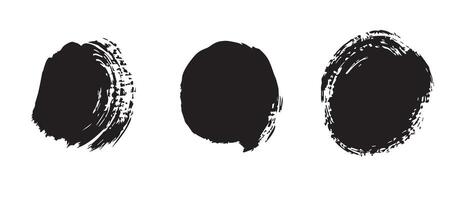 Artistic Ink Circles for Dark Design vector